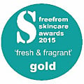 Bentley Organic wins Free From Skincare Gold Award 2015